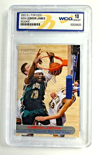 2003 Sports Illustrated SI for Kids #264 LeBron James Rookie WCG GEM-MT 10 - Picture 3 of 4