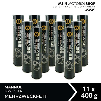 Mannol Universal Multipurpose Grease MP2 Ester Mehrzweckfett Lithium 11x400 Gram