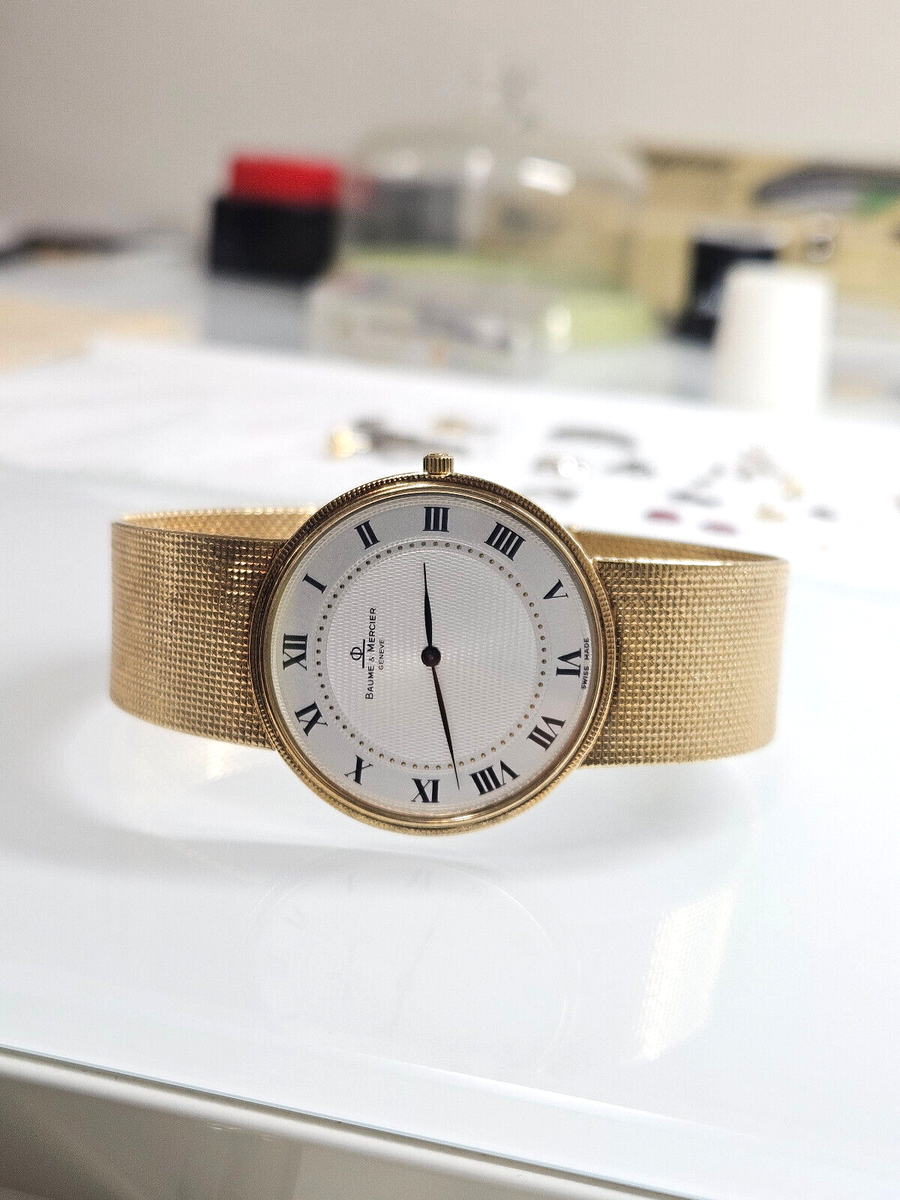 Baume & Mercier 14K Gold Quartz Men's Watch Ref. MV045071 | eBay