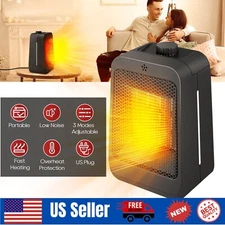 1500W Portable Electric Heater Mini Fast Heating Adjustable Thermostatic Warmer