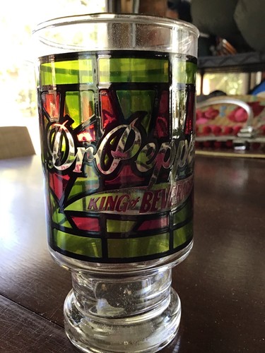 RARE DR. PEPPER KING OF BEVERAGES GLASSES 5.5" CEO Private collection Clements - Picture 3 of 7
