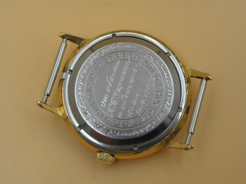 Poljot de luxe 29 Jewels Soviet Russian Automatic EXPORT Gold-Plated watch 60`s - Picture 5 of 6