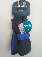 Gordini Childrens XS Waterproof DriMax Gloves Black W/Blu New