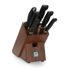 Zwilling Henckels Four Star 7-Piece Knife Walnut Block Set, Made In Germany