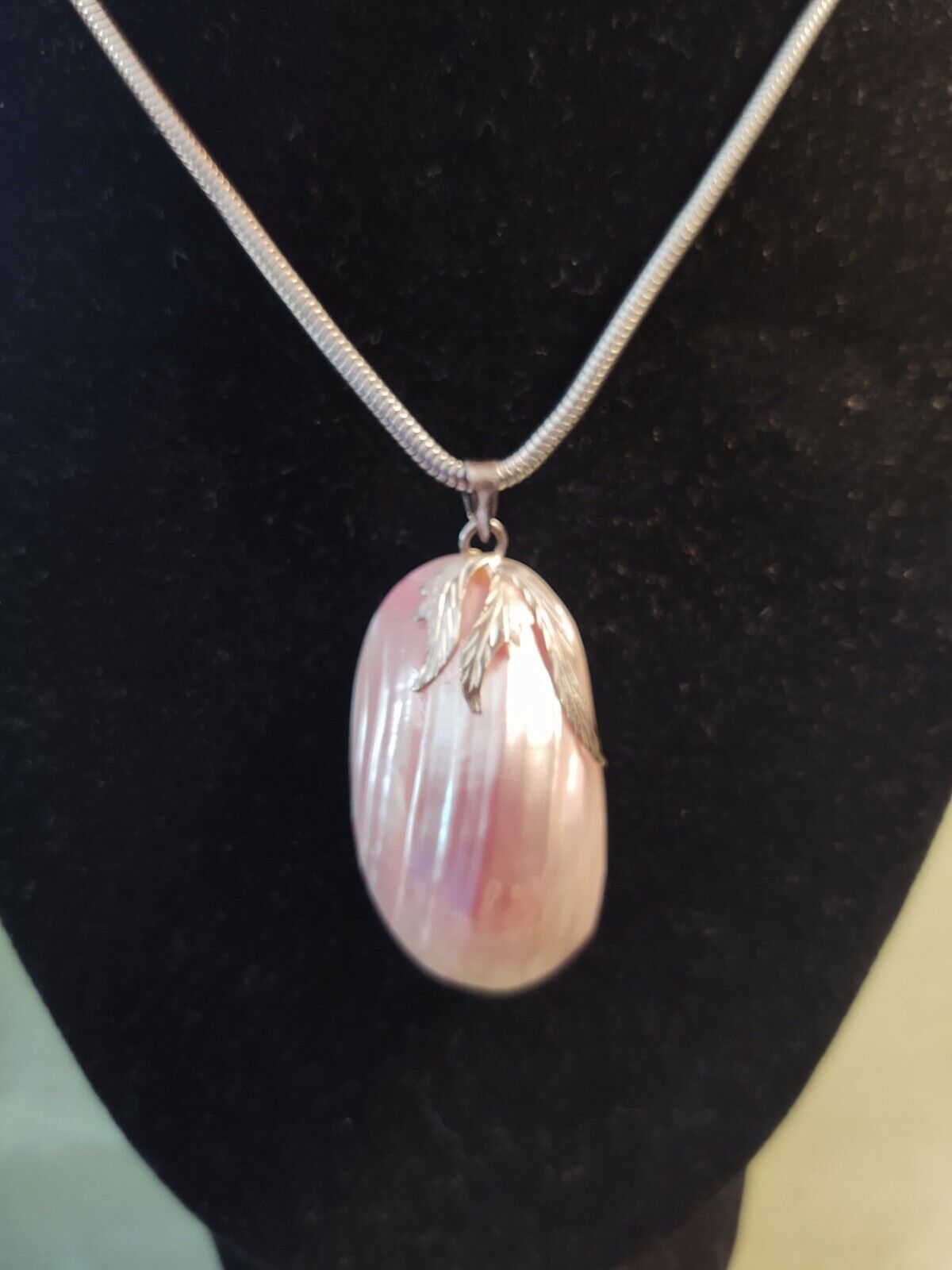 925 Sterling Silver Slide Mother-of-Pearl Pendant High quality Purchase Pink