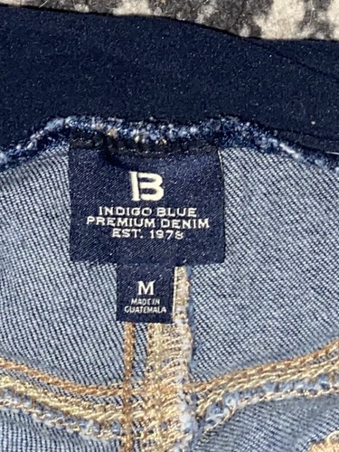 Old Navy Maternity Jeans Indigo Blue M 8 Dark Wash Full Panel Secret Fit Medium - Picture 7 of 19