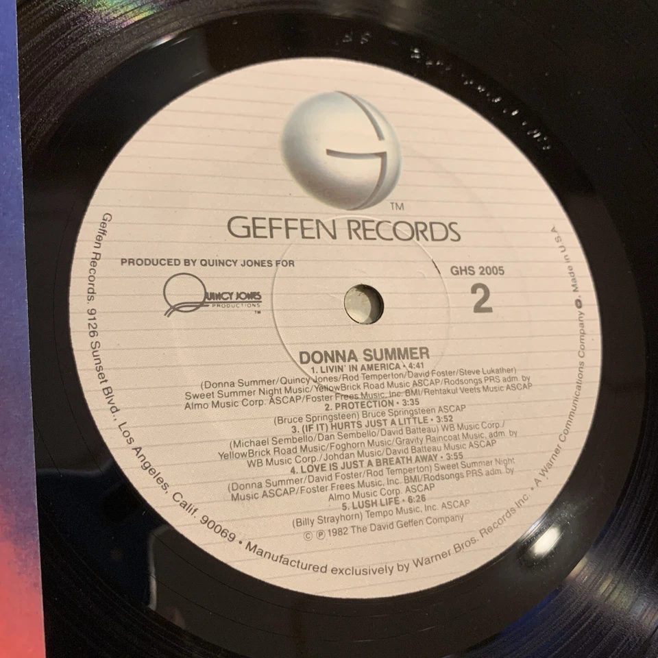 Donna Summer Self Titled S/T LP Geffen 1st USA Press 1982 SHRINK + Hype EX!!! Foto 3 de 4