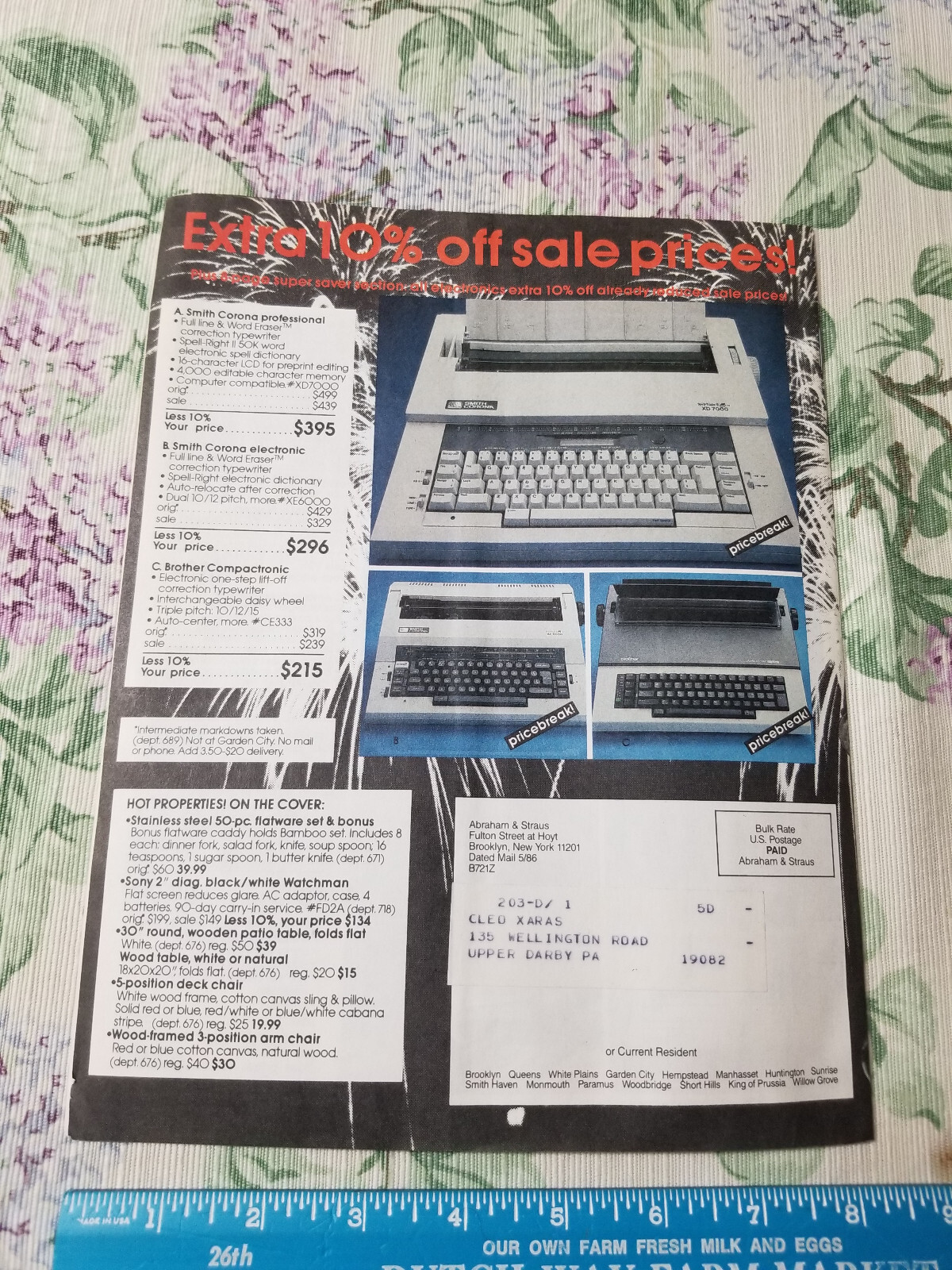 Vintage Summer 1986 A&S Abraham Straus Savers Brochure Mail Order Catalog