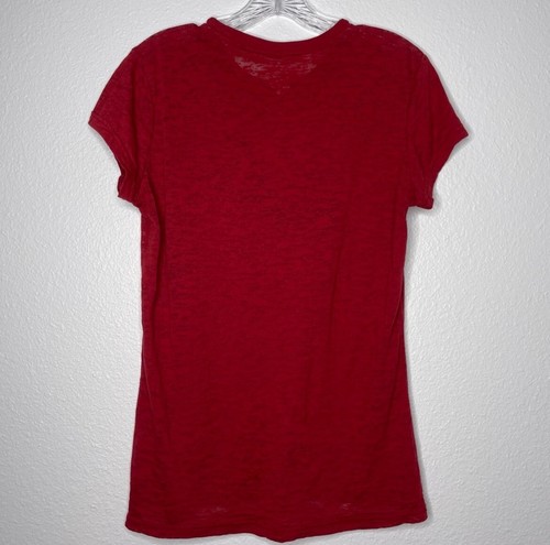Nike Oklahoma Sooners Red Burnout T Shirt Women’s Size L - Picture 3 of 5