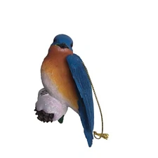 2006 Bluebird Danbury Mint From The Songbird Christmas Ornament Collection 