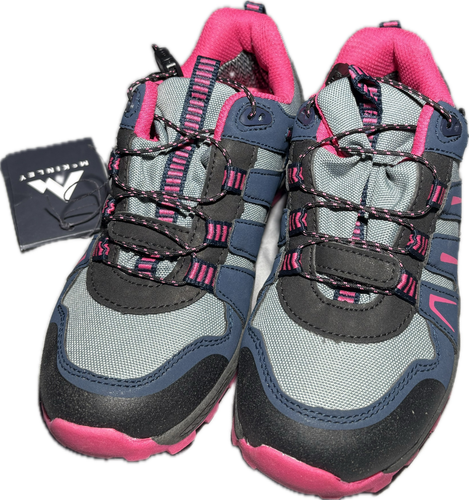 McKinley Sonnberg II AQX Jr. | Kids Pink/Blue Waterproof Hiking Boot - Picture 3 of 3