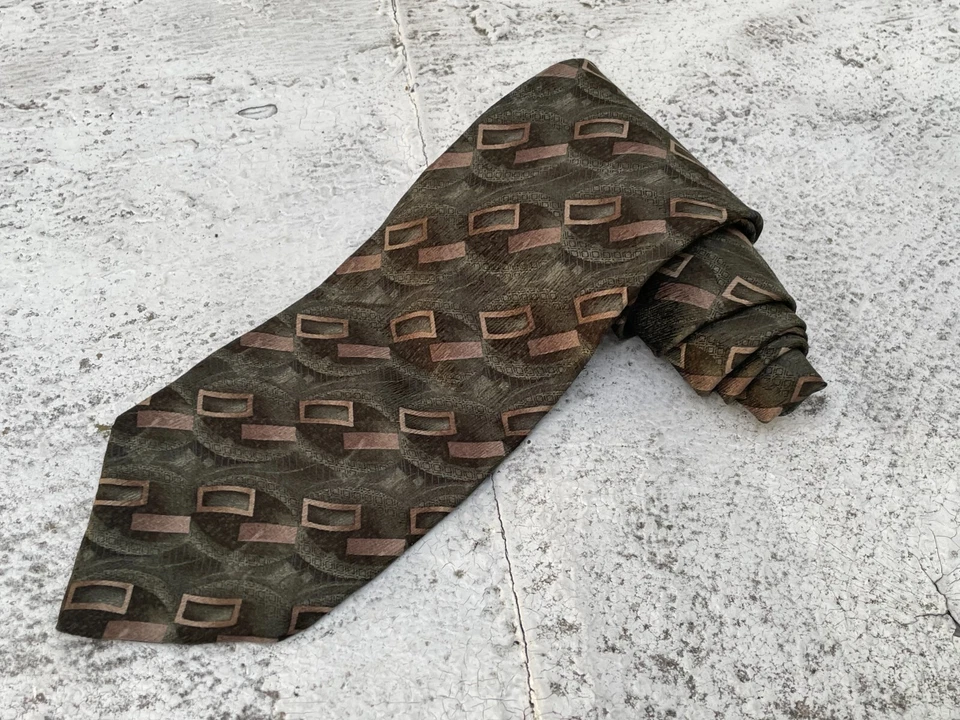 Corbata clásica vintage de seda Puritan para hombre  Foto 2 de 4