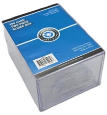 CSP 100 Card Size Slider Box Stackable Plastic Trading Card Storage Case