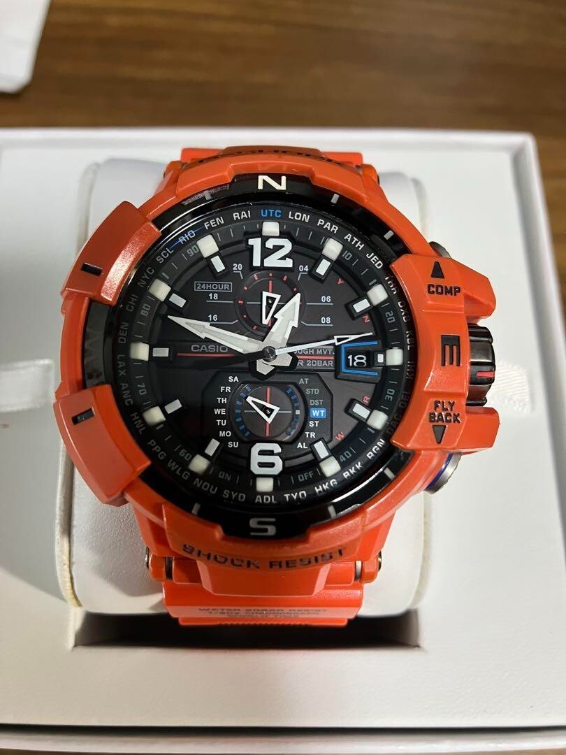 Casio G-Shock GW-A1100R Sky Cockpit GRAVITY-MASTER Orange From 