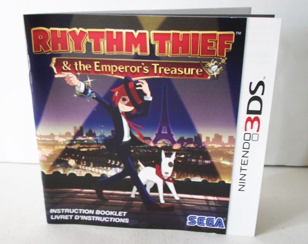 3DS。カセット Rhythm Thief and the Emperor's Treasure Manual Only NO GAME