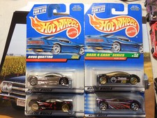 HOT WHEELS AUDI AVUS QUATTRO LOT 4 TECH TONES DASH 4 CASH IMPORT RARE FREE SHIP