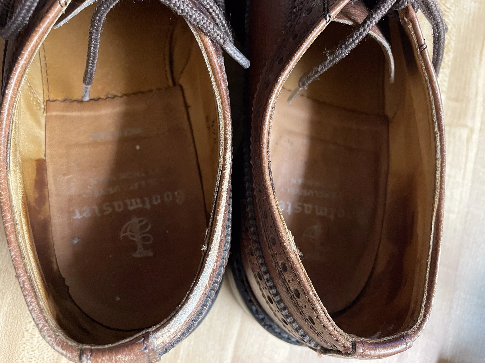 THOM BROWNE Derby Bootmaster By Thom McCan in pelle marrone ciottolato lungo alare