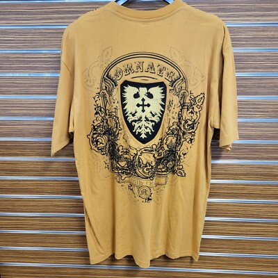 RUSSO VINTAGE Urban Gothic Embroidery Design Tee DT5059 NEW WITH TAG Timber XL