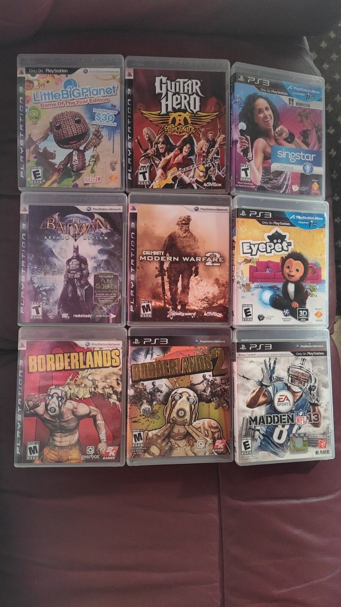 PS3 Game Bundle 9 Games Complete In Box All Manuals All Game