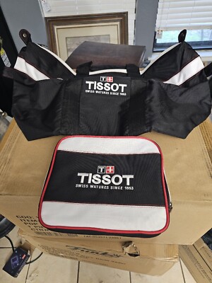 Tissot Swiss Watch Company Pouch Zip Bag And Duffle Bag New