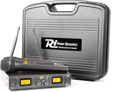 Power Dynamics PD782 2x 8-Kanal UHF Drahtlos-Mikrofonsystem mit Mikrofonen