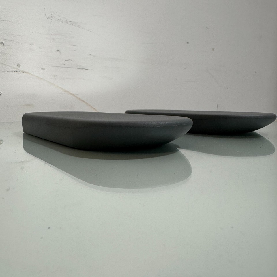 Arm Pads Caps Replacement For Office Home Computers Chair 1 Pair Black