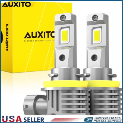 AUXITO H11 LED Headlight Low Beam Bulb Conversion Kit 200W Super Bright White M6