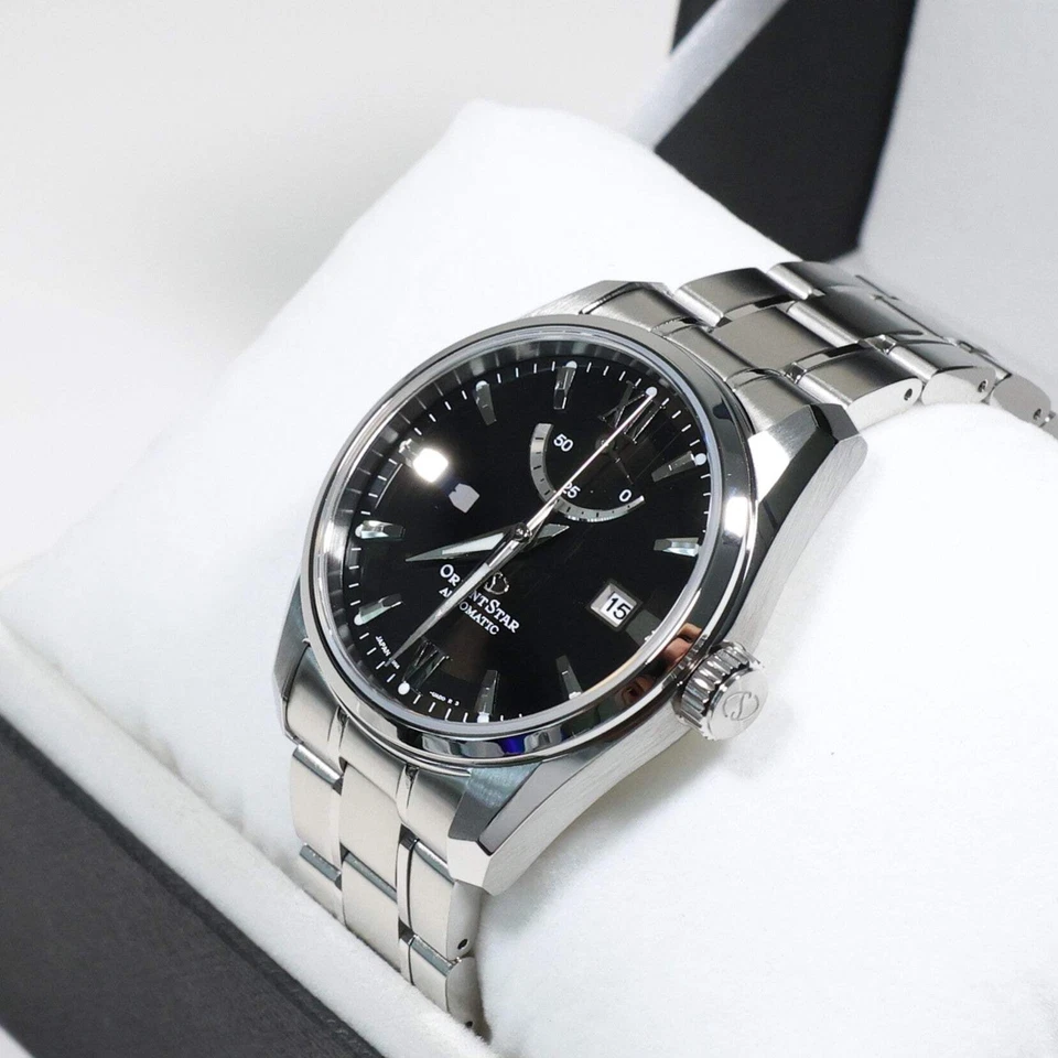 Reloj para hombre Orient Star automático esfera negra acero inoxidable RE-AU0004B00B Foto 3 de 4