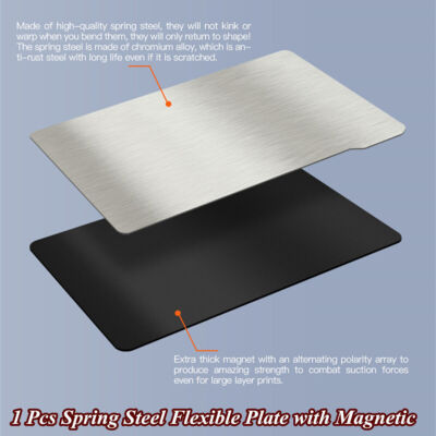 Spring Steel Flexible Plate with Magnetic Base DLP SLA LCD 3D Printer Mars2 Pro