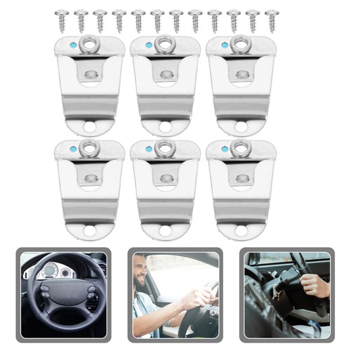 6 Pcs Gancio Per Microfono Porta Auto Portamicrofono Universale Clip - Zdjęcie 3 z 12