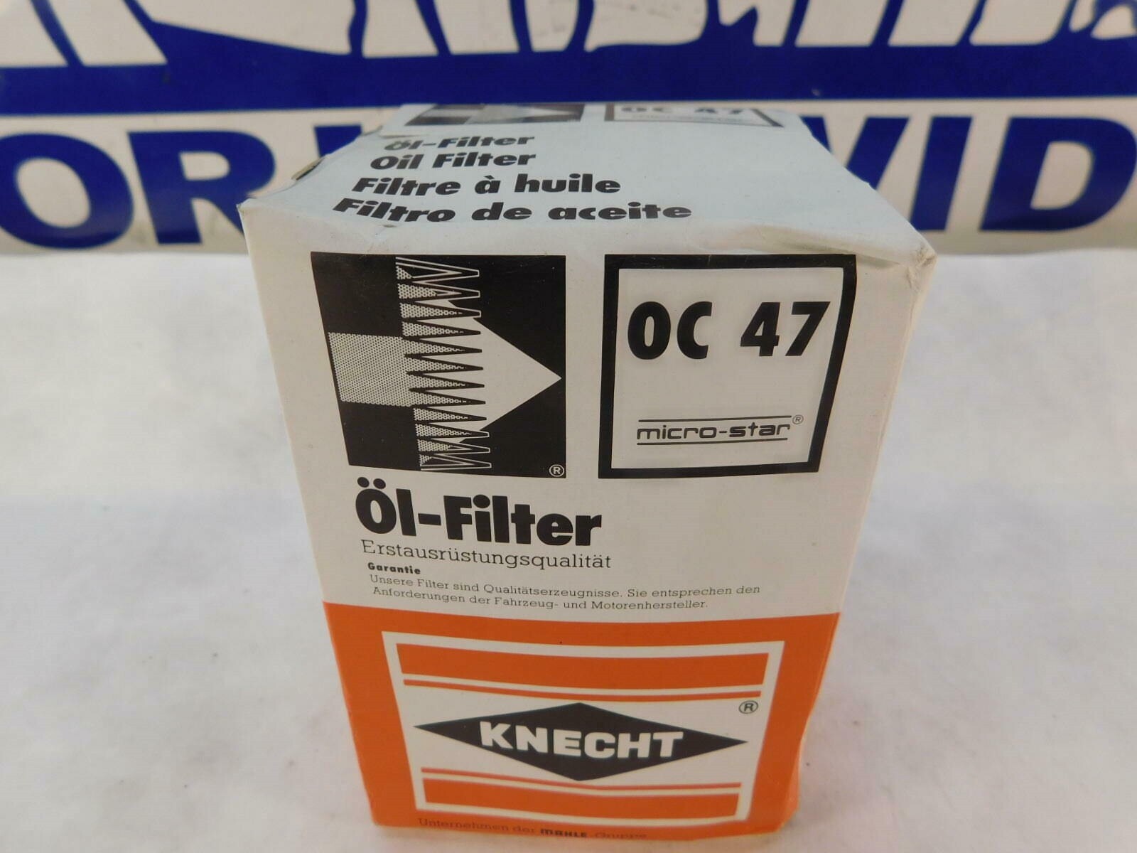 Knecht Mahle Original OC47 Engine Oil Filter 