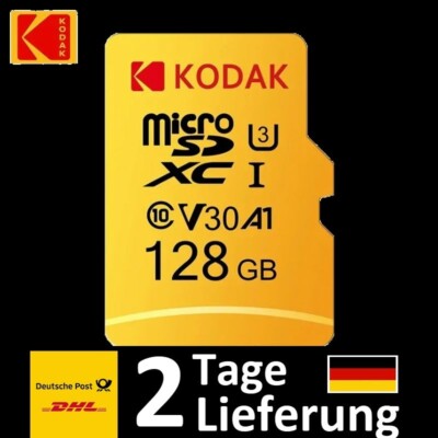 Micro SD Speicherkarte  Kodak  4K U3 128GB  SDHC UHS-I With adapter