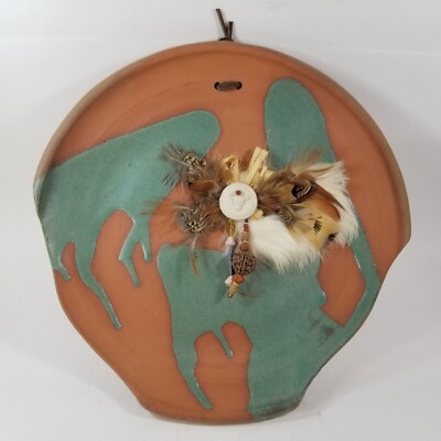 Native American Pottery Wall Hanging Ornament 11''