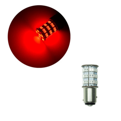 LED Light Bulbs Brake Light 55 SMD BAY15D Red fit for 2022-2024 Yamaha Zuma