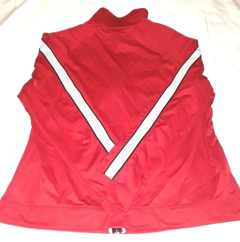 Womens SB Active Jacket Large Red with white trim Zip front - Image 2 of 4