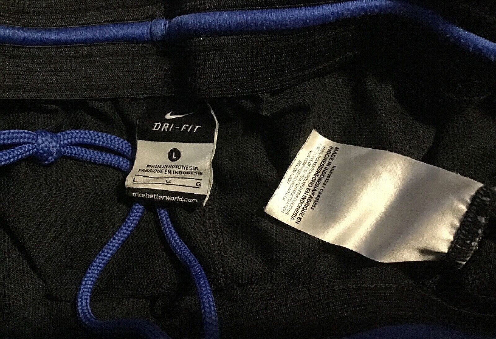 Duke Blue Devils NCAA Nike Elite Dri-Fit Black Blue Men's L 🏀 Shorts Lot of 2