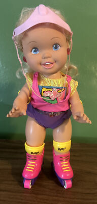 Vintage Tyco California Roller Baby Skating Doll 1991 90s READ