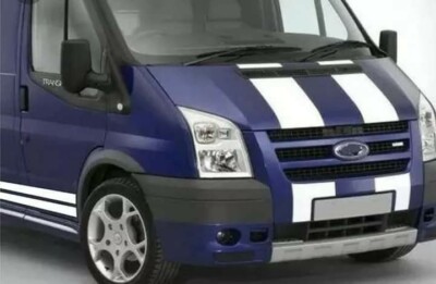 FORD TRANSIT ST MOTORHAUBE & SEITENSTREIFEN GRAFIK AUFKLEBER MK6 MK7 M SPORT