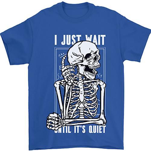 Tee-shirt Homme Teacher 'I'll Just Wait' - Coton Gildan Heavy Weight - Taille à Commander - Neuf Sans étiquettes