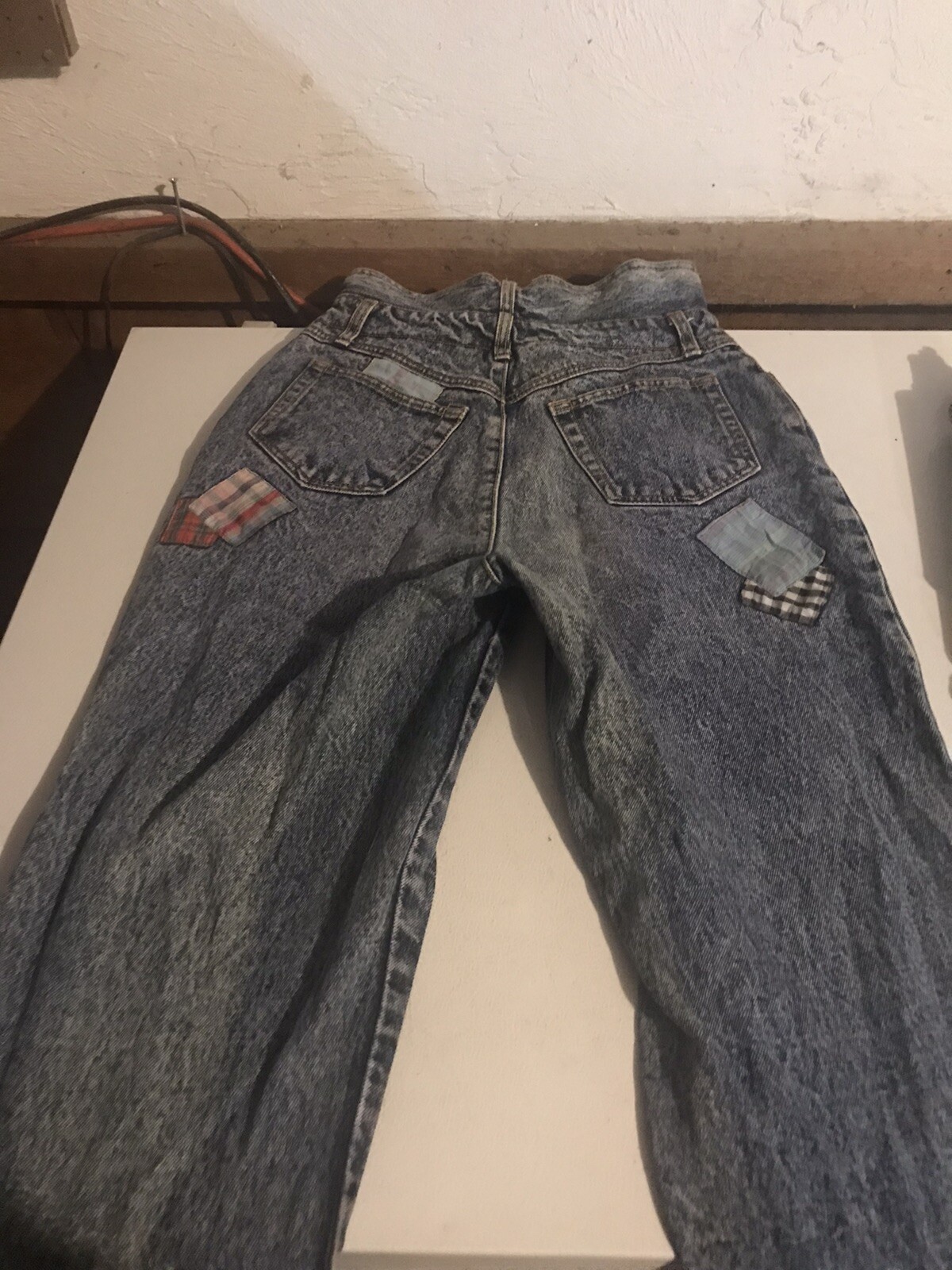 lindsay gray patchwork pants - image 2