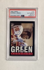 DARRELL GREEN 2ND YEAR 1985 TOPPS #181 SIGNED AUTOGRAPH RARE PSA AUTO 9
