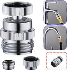 Brass Sink Faucet to Garden Hose Adapter  Faucet Adapter Kit with Aerator, Swive