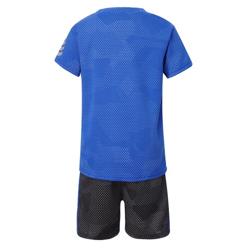 Kids Boys Shorts Exercise Activewear Team Tracksuit Pullover T-Shirt Summer Gym - Picture 5 of 54