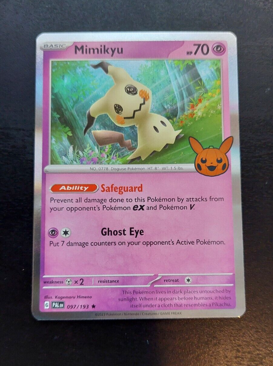 Mimikyu (97/193) Trick-or-Trade BOOster Holographic Pokemon card