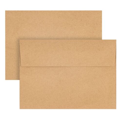 50 Pack 5x7 Inch Square Envelopes for Wedding Baby Shower Graduation Party - Picture 5 of 6