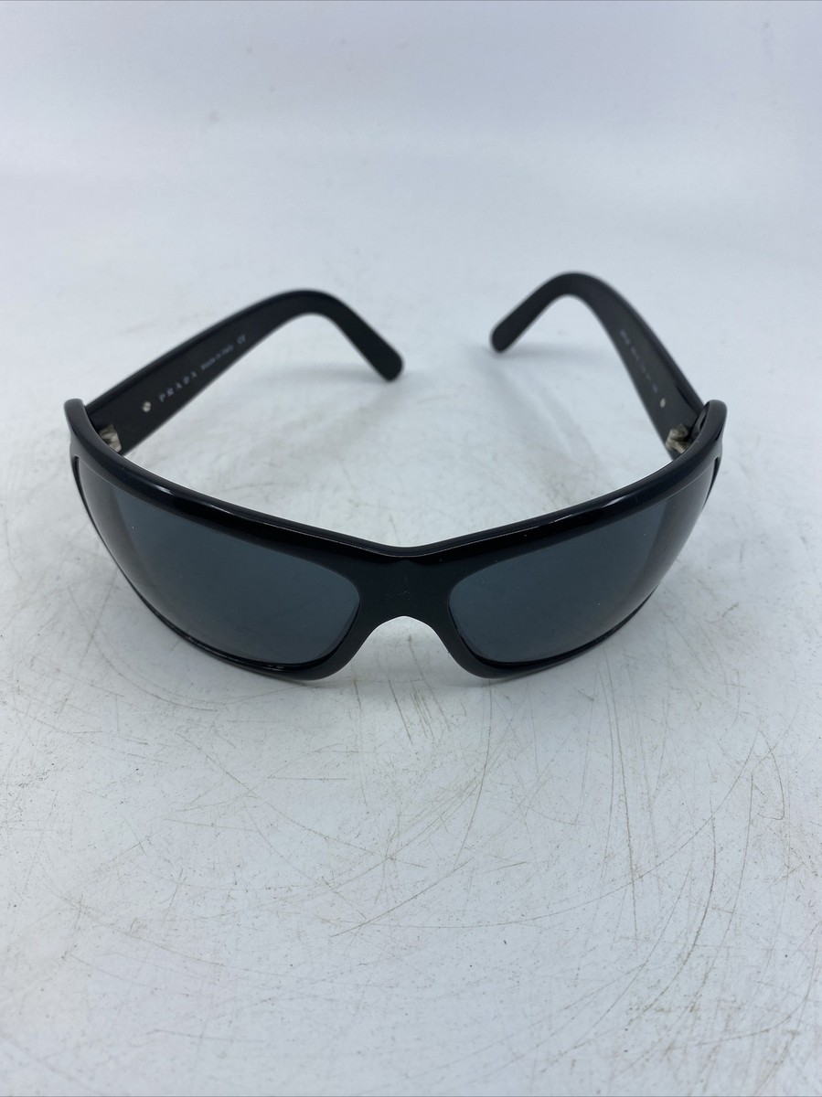 Prada Black Oversized Sunglasses Spr 02F 68014 1AB-1A1 120 Italy