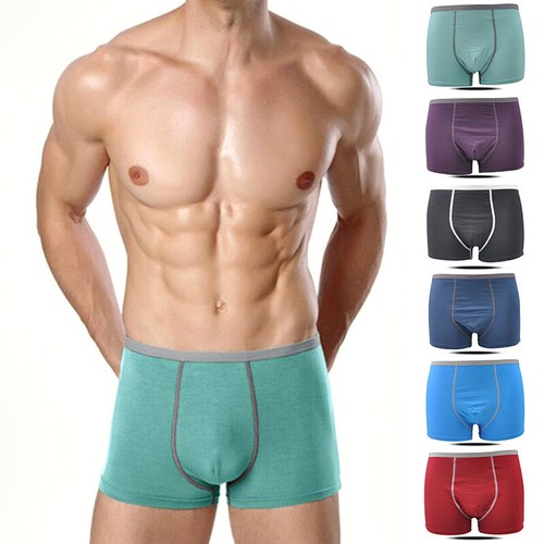 Boxer Pour officiel Hommes Sous-Vêtements Avec Poche Bombée Caleçon 8 Couleurs ~