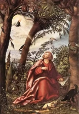 Oil painting hans, the elder burgkmair - st john the evangelist in patmos canvas