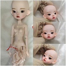 1/6 BJD Doll Resin Body SD Female Nude Jointed Face Makeup Eyes Handmade Gifts