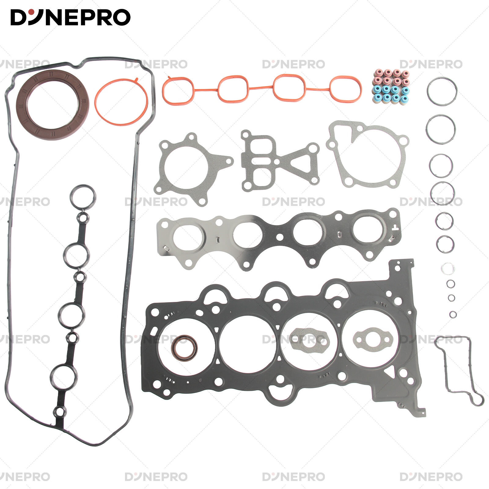 Hyundai KIA Soul 1.6L G4FJ Engine Gasket Seals Kit with Head Bolts & Valve Set